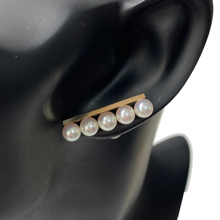 美品 タサキ TASAKI 田崎 レディース バランス パール ピアス SG750