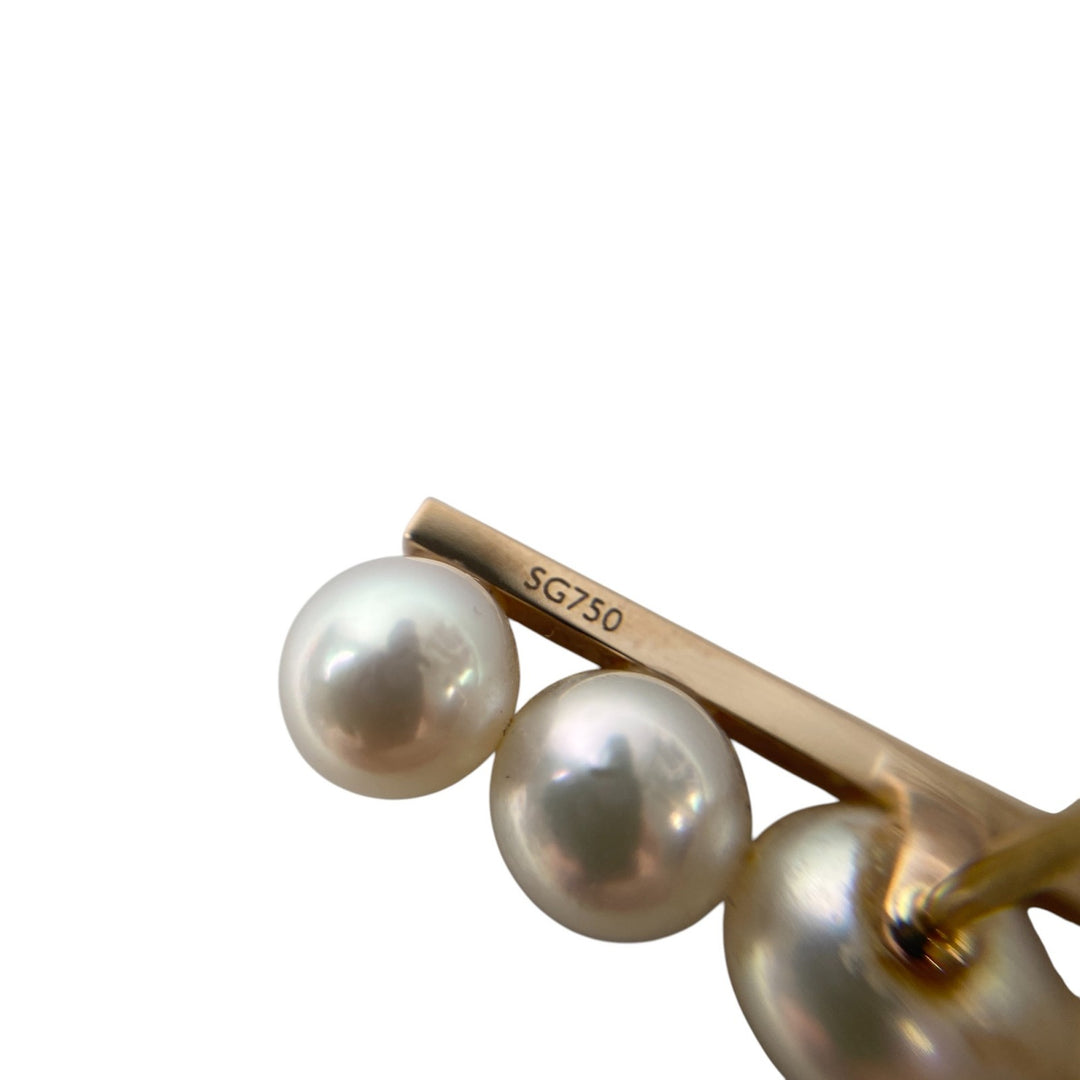 美品 タサキ TASAKI 田崎 レディース バランス パール ピアス SG750