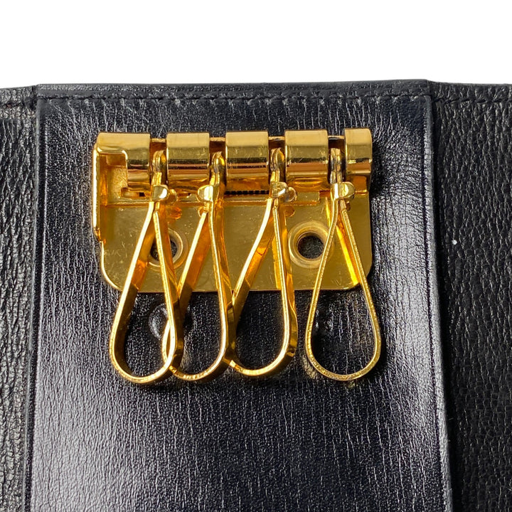 [入手困難] エルメス HERMES メンズ ボックスカーフ 8連 キーケース ブラック