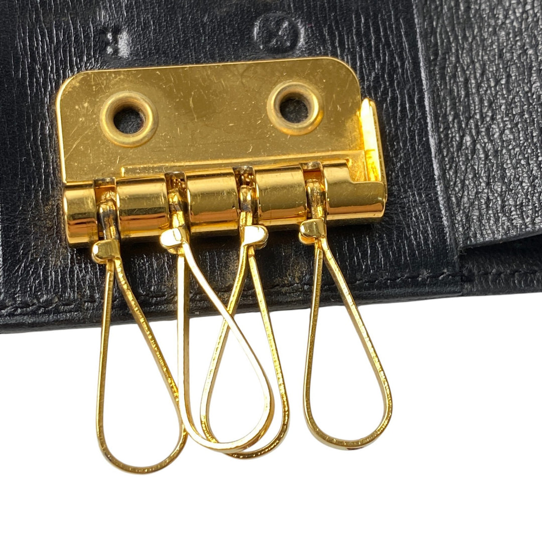 [入手困難] エルメス HERMES メンズ ボックスカーフ 8連 キーケース ブラック