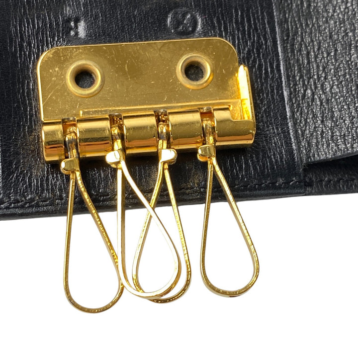 [入手困難] エルメス HERMES メンズ ボックスカーフ 8連 キーケース ブラック