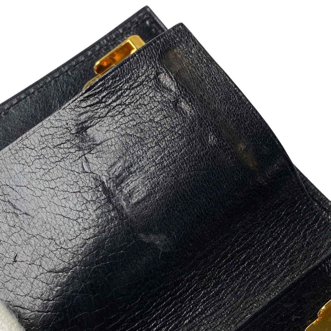 [入手困難] エルメス HERMES メンズ ボックスカーフ 8連 キーケース ブラック