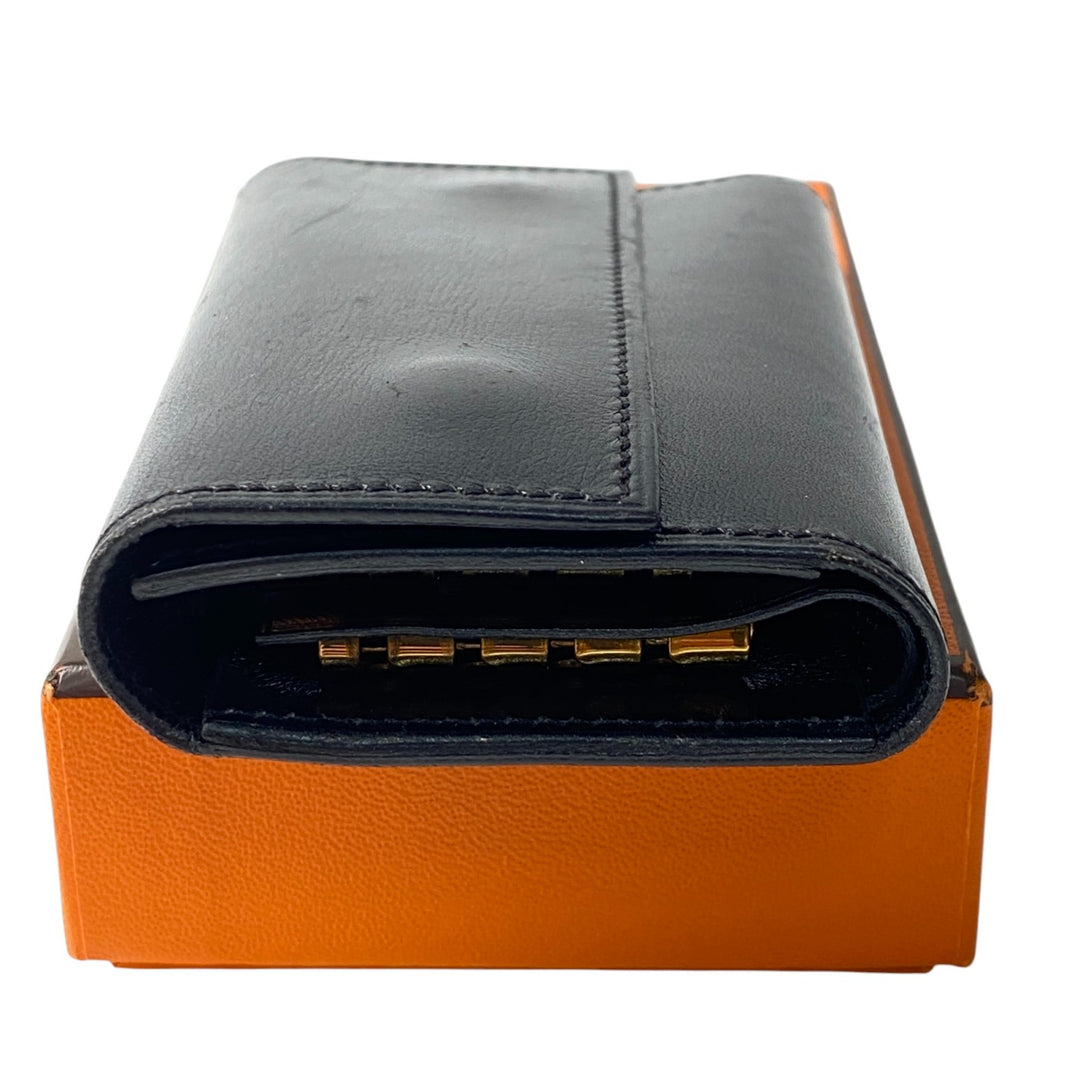 [入手困難] エルメス HERMES メンズ ボックスカーフ 8連 キーケース ブラック