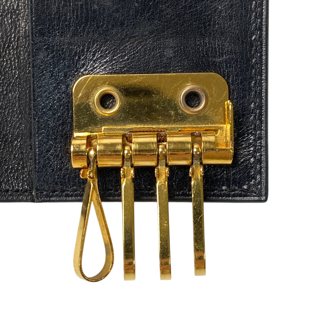 [入手困難] エルメス HERMES メンズ ボックスカーフ 8連 キーケース ブラック