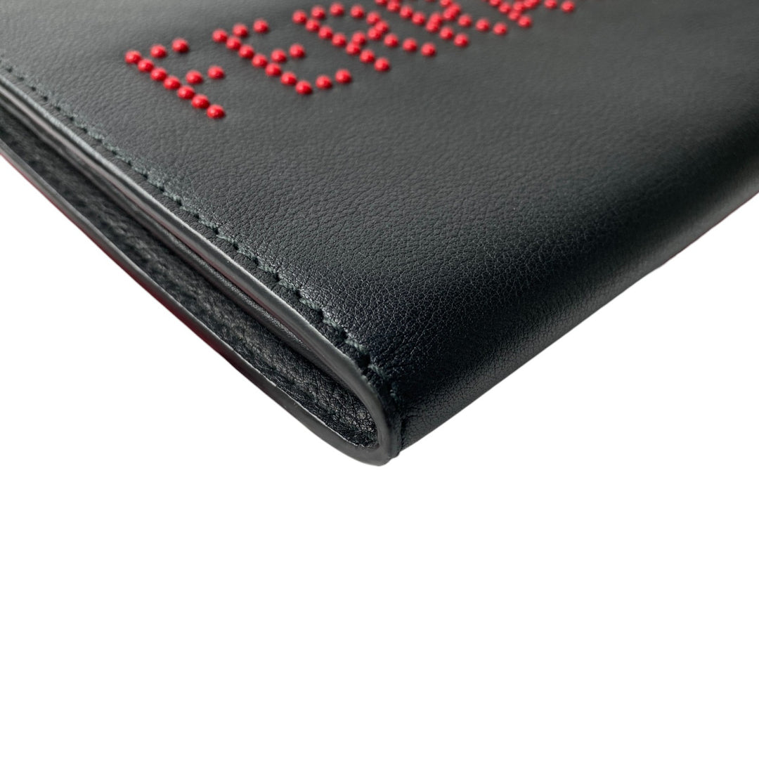 美品 フェラガモ FERRAGAMO レディース クラッチバッグ ロゴスタッズ 24-A121