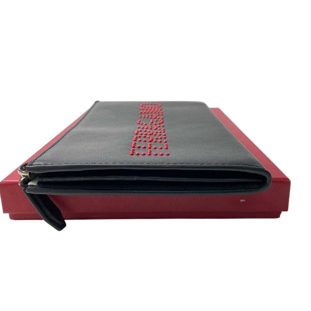 美品 フェラガモ FERRAGAMO レディース クラッチバッグ ロゴスタッズ 24-A121