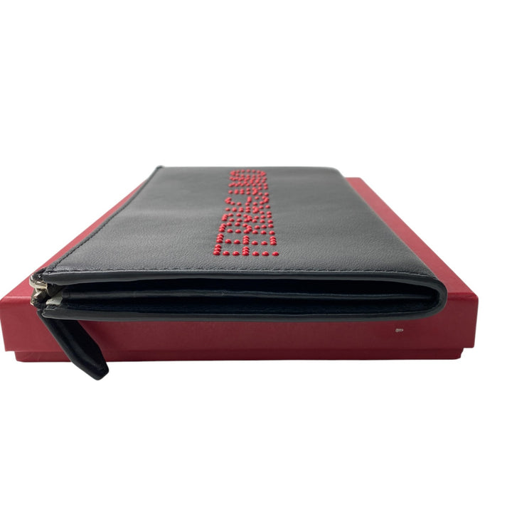 美品 フェラガモ FERRAGAMO レディース クラッチバッグ ロゴスタッズ 24-A121