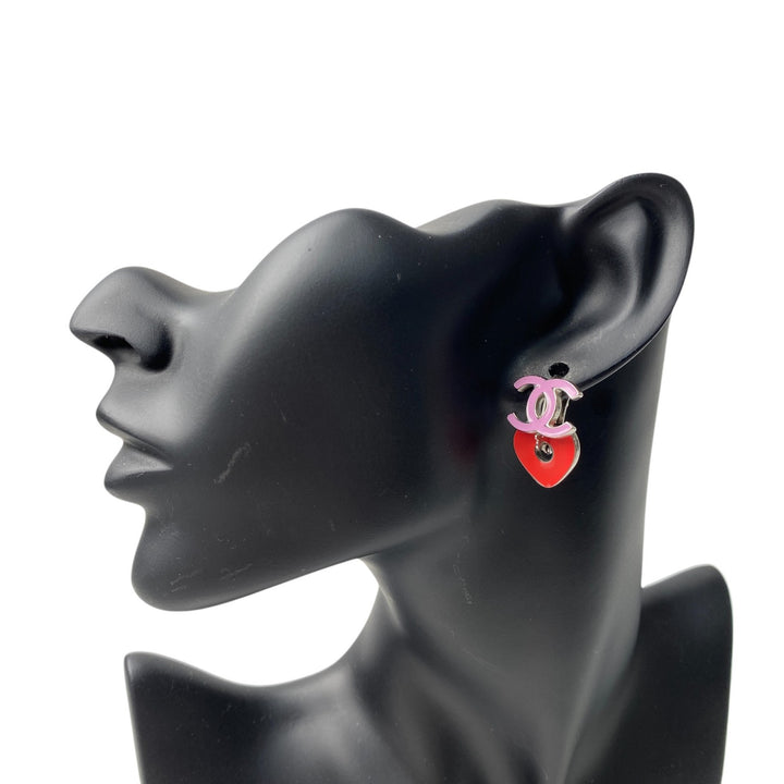 シャネル CHANEL レディース ピアス ココマーク ハート 04P 2way 取り外し可