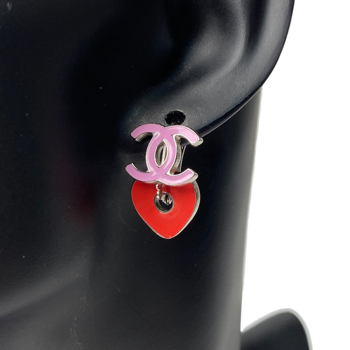 シャネル CHANEL レディース ピアス ココマーク ハート 04P 2way 取り外し可