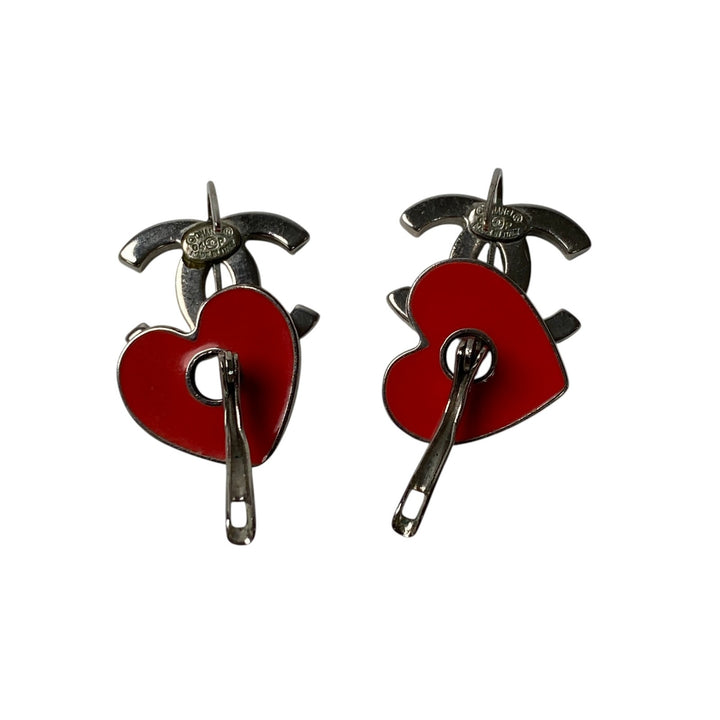 シャネル CHANEL レディース ピアス ココマーク ハート 04P 2way 取り外し可