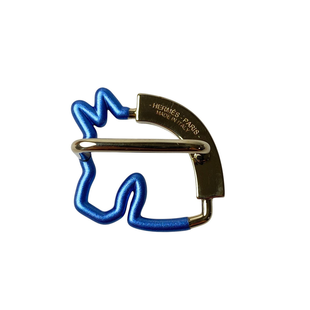 美品 エルメス HERMES レディース 70 シュヴァル ネオン 馬 スカーフリング