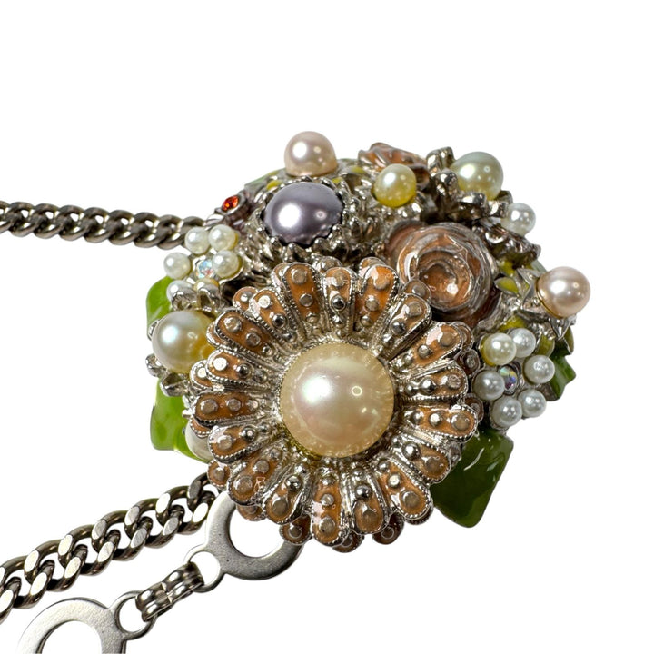 シャネル CHANEL 05P フローラル チェーンベルト ネックレス 2WAY ココマーク レディース