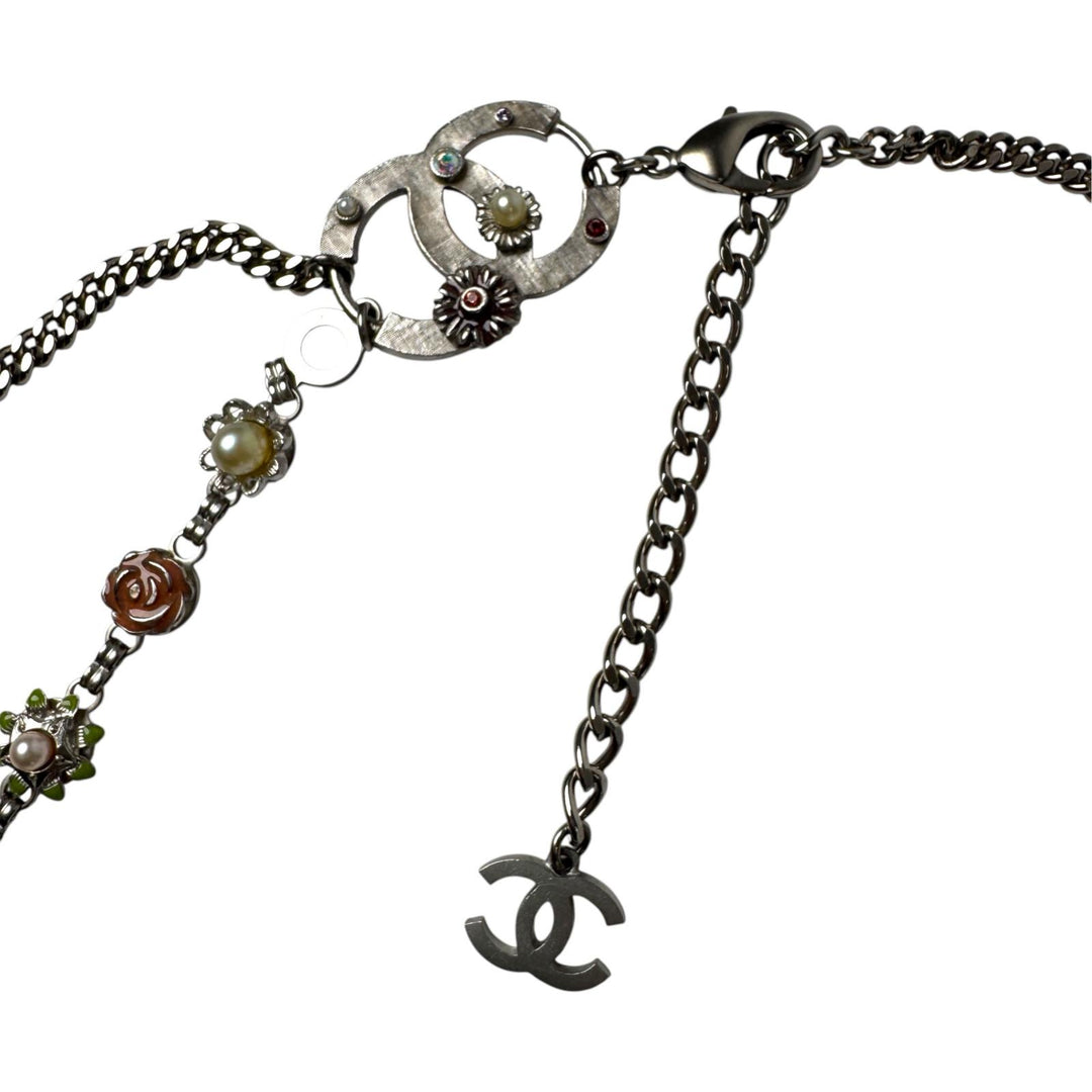 シャネル CHANEL 05P フローラル チェーンベルト ネックレス 2WAY ココマーク レディース