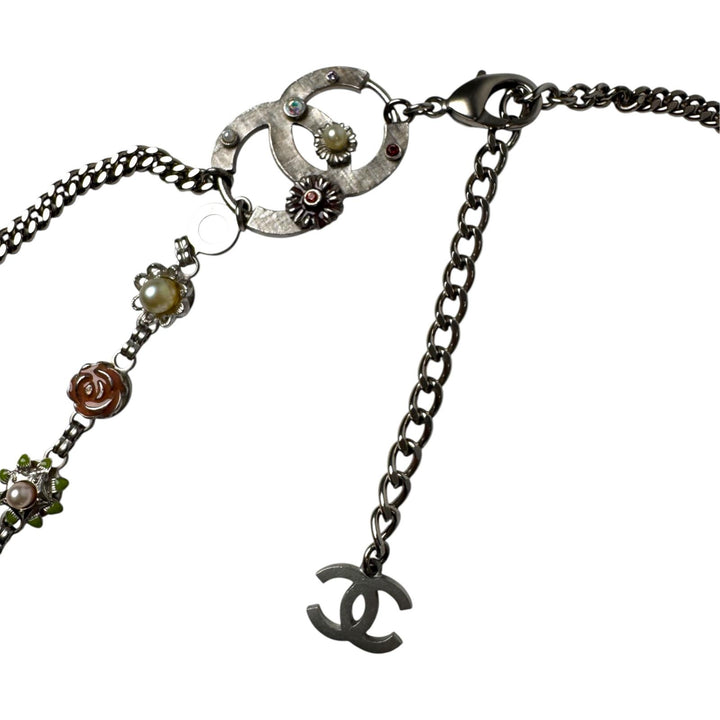 シャネル CHANEL 05P フローラル チェーンベルト ネックレス 2WAY ココマーク レディース