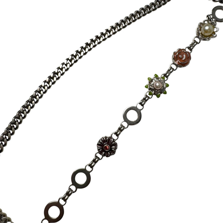 シャネル CHANEL 05P フローラル チェーンベルト ネックレス 2WAY ココマーク レディース