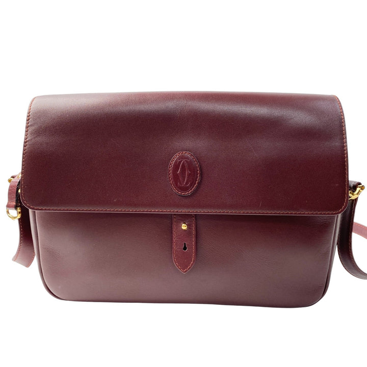 美品 カルティエ Cartier レディース マストライン ショルダーバッグ 斜めがけ クロスボディ