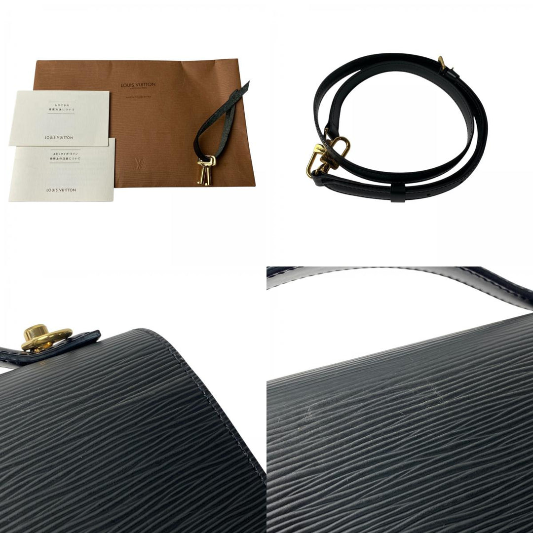 美品 ルイ ヴィトン LOUIS VUITTON レディース エピ モンソー ノワール ゴールド金具 2way ショルダーバッグ ハンドバッグ M52122 SR0032 斜めがけ クロスボディ