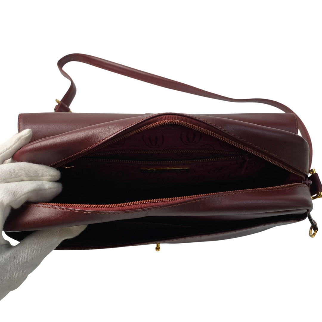 美品 カルティエ Cartier レディース マストライン ショルダーバッグ 斜めがけ クロスボディ