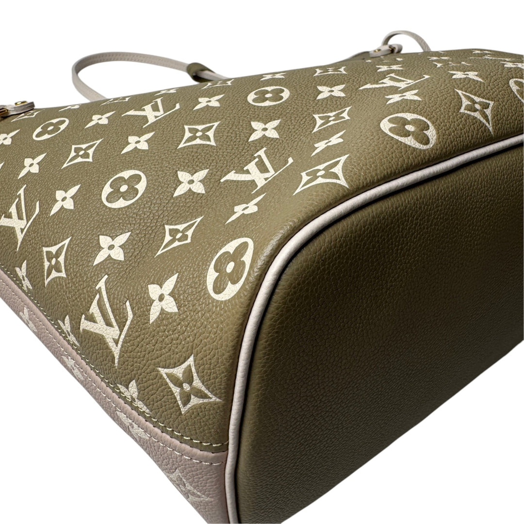 美品 ルイ ヴィトン LOUIS VUITTON モノグラム アンプラント ネヴァーフル MM ポーチ付 M46102 IC 肩がけ レディース