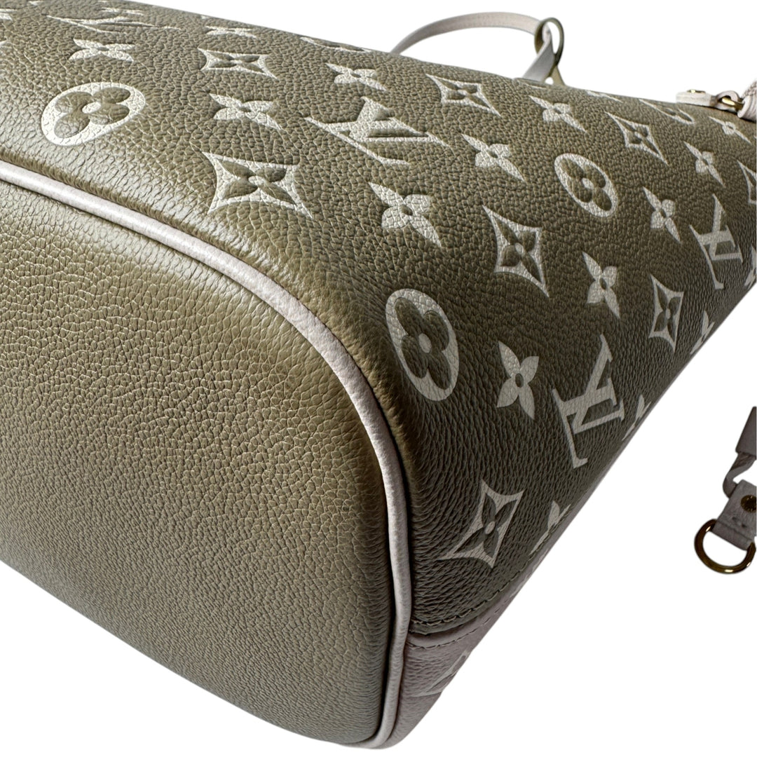 美品 ルイ ヴィトン LOUIS VUITTON モノグラム アンプラント ネヴァーフル MM ポーチ付 M46102 IC 肩がけ レディース