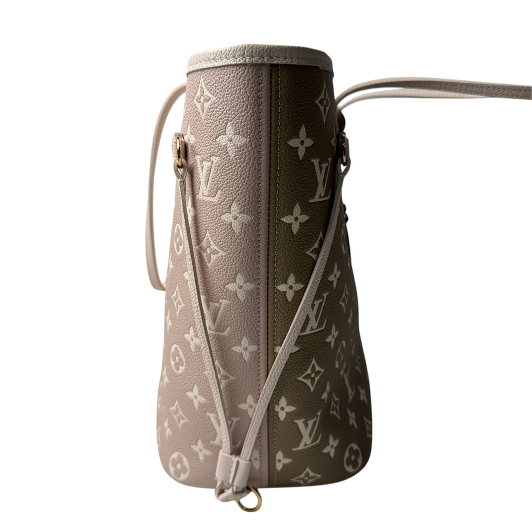 美品 ルイ ヴィトン LOUIS VUITTON モノグラム アンプラント ネヴァーフル MM ポーチ付 M46102 IC 肩がけ レディース