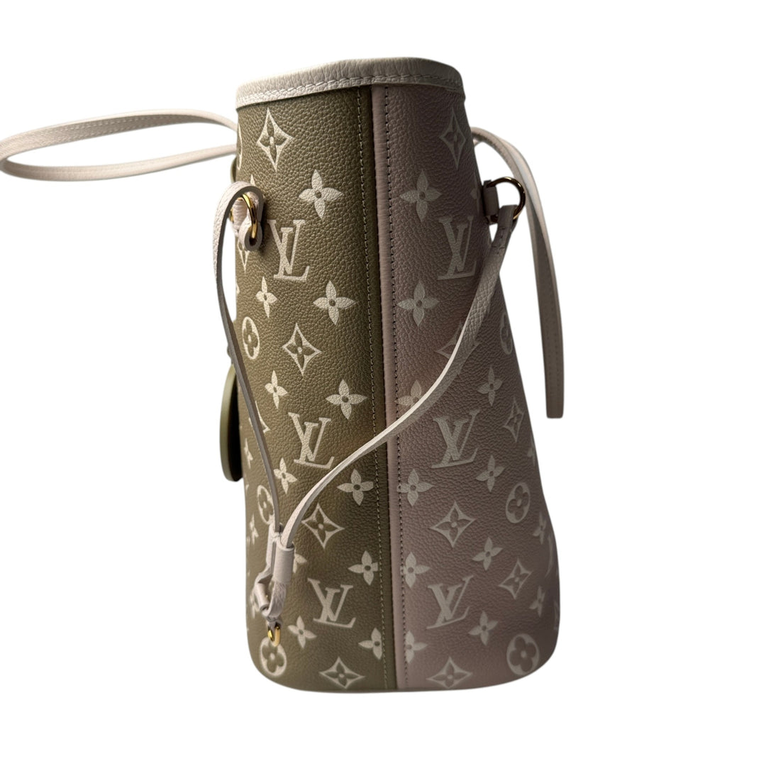 美品 ルイ ヴィトン LOUIS VUITTON モノグラム アンプラント ネヴァーフル MM ポーチ付 M46102 IC 肩がけ レディース