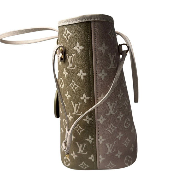 美品 ルイ ヴィトン LOUIS VUITTON モノグラム アンプラント ネヴァーフル MM ポーチ付 M46102 IC 肩がけ レディース