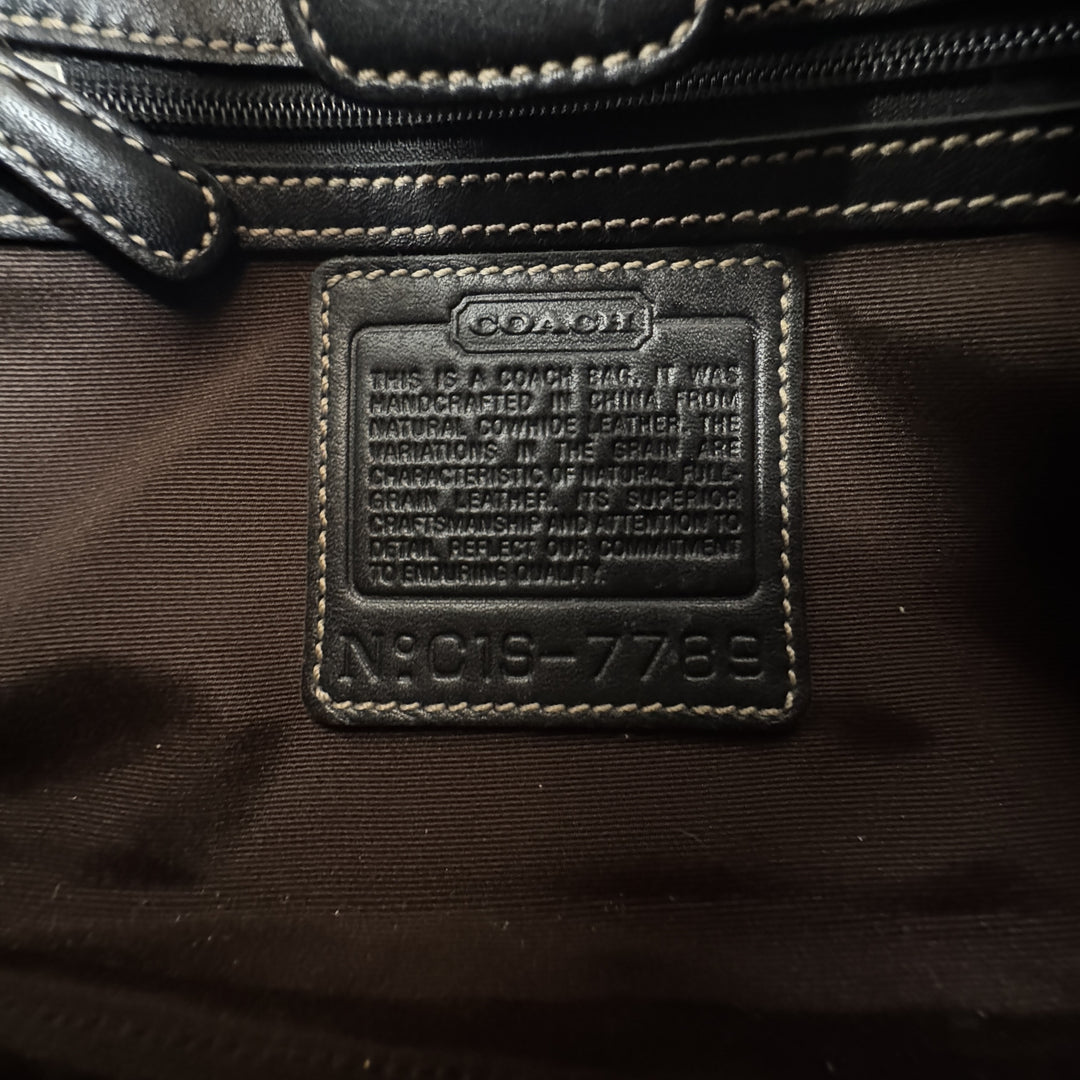 コーチ COACH ワンショルダーバッグ ブラック 肩がけ 7769 レディース