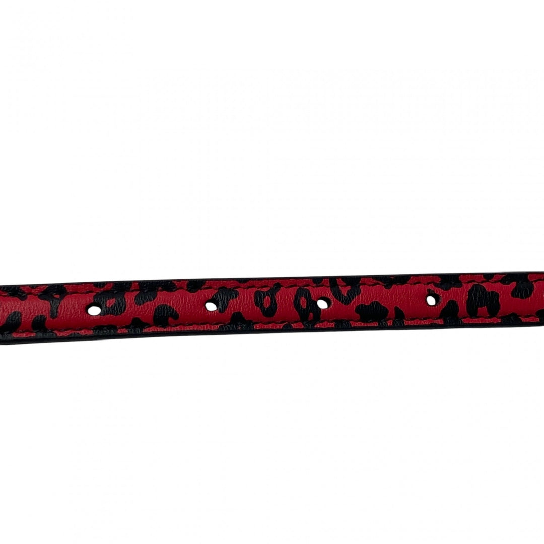 美品 ディオール DIOR レディース ヒョウ柄 レオパード ベルト