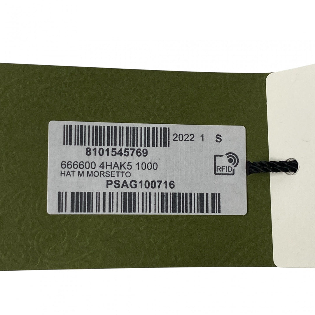 新品 タグ付き グッチ GUCCI レディース バケットハット ブラック レザー S