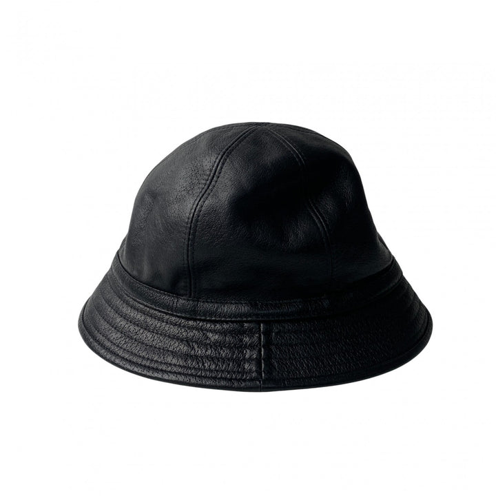 新品 タグ付き グッチ GUCCI レディース バケットハット ブラック レザー S