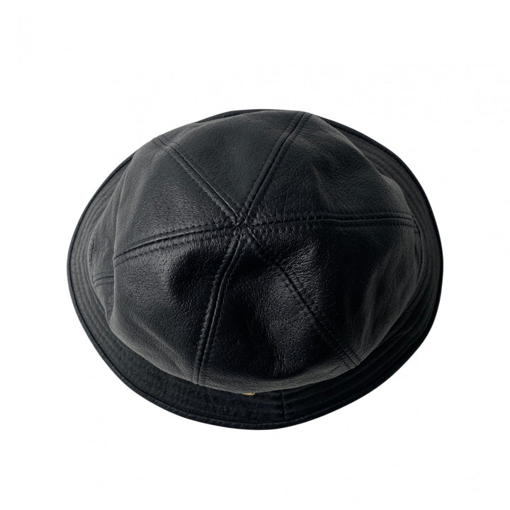 新品 タグ付き グッチ GUCCI レディース バケットハット ブラック レザー S