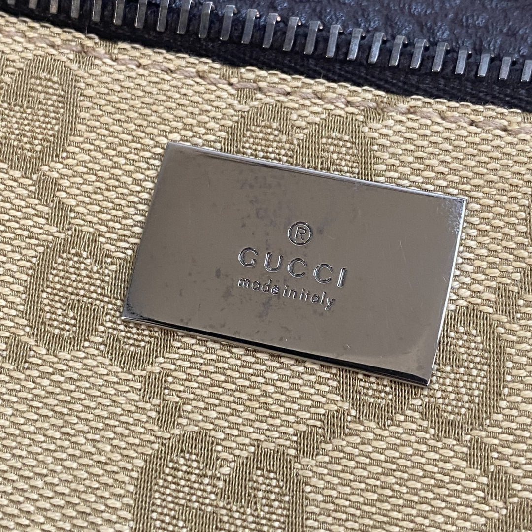 美品 グッチ GUCCI メンズ ボディバッグ ウエストポーチ GGキャンバス