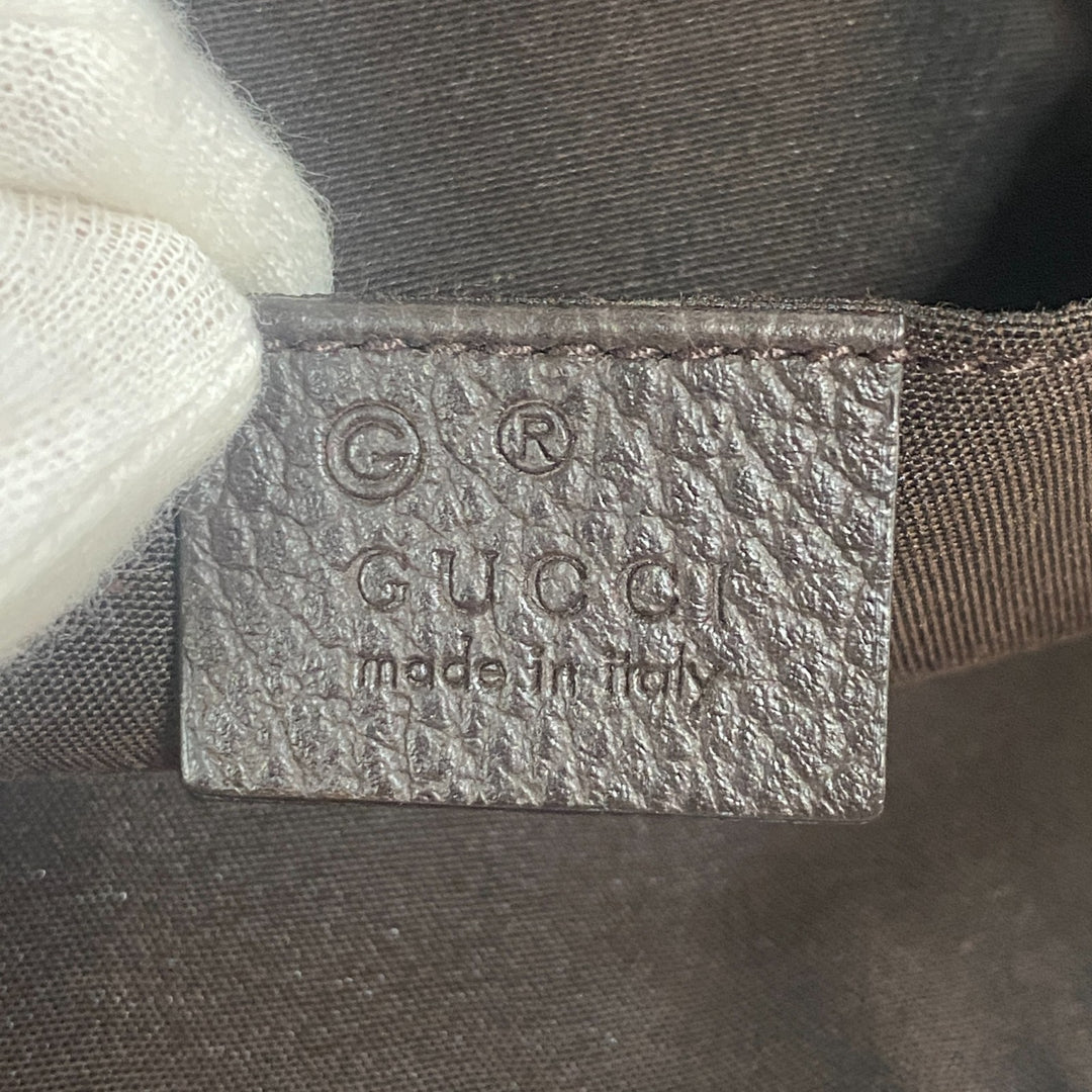 美品 グッチ GUCCI メンズ ボディバッグ ウエストポーチ GGキャンバス