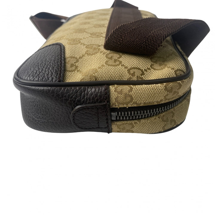 美品 グッチ GUCCI メンズ ボディバッグ ウエストポーチ GGキャンバス