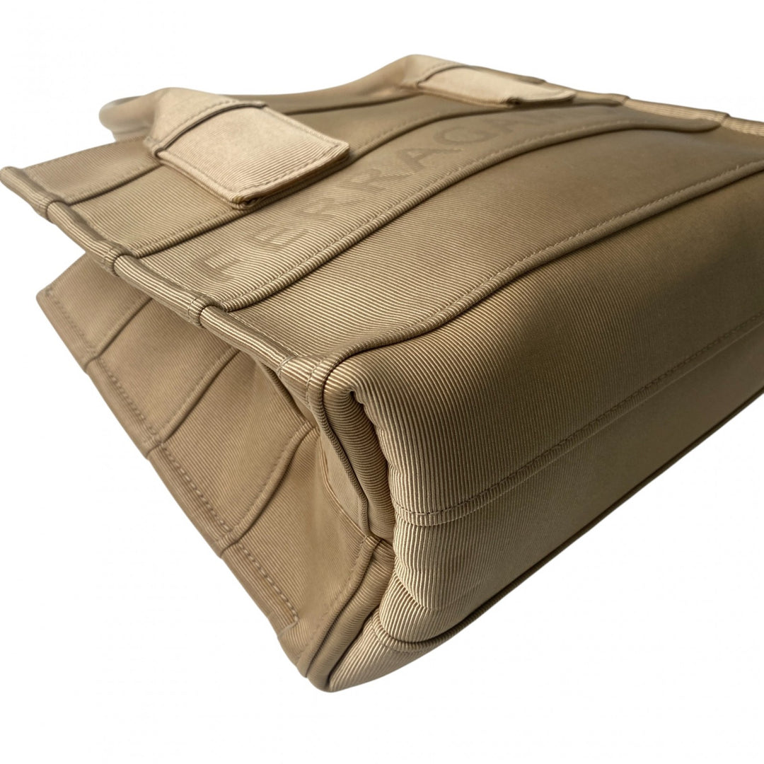 美品 フェラガモ Ferragamo レディース ロゴ ファブリック トートバッグ キャンバス