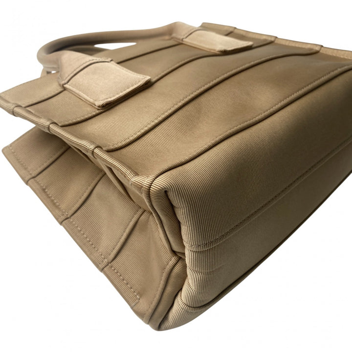 美品 フェラガモ Ferragamo レディース ロゴ ファブリック トートバッグ キャンバス