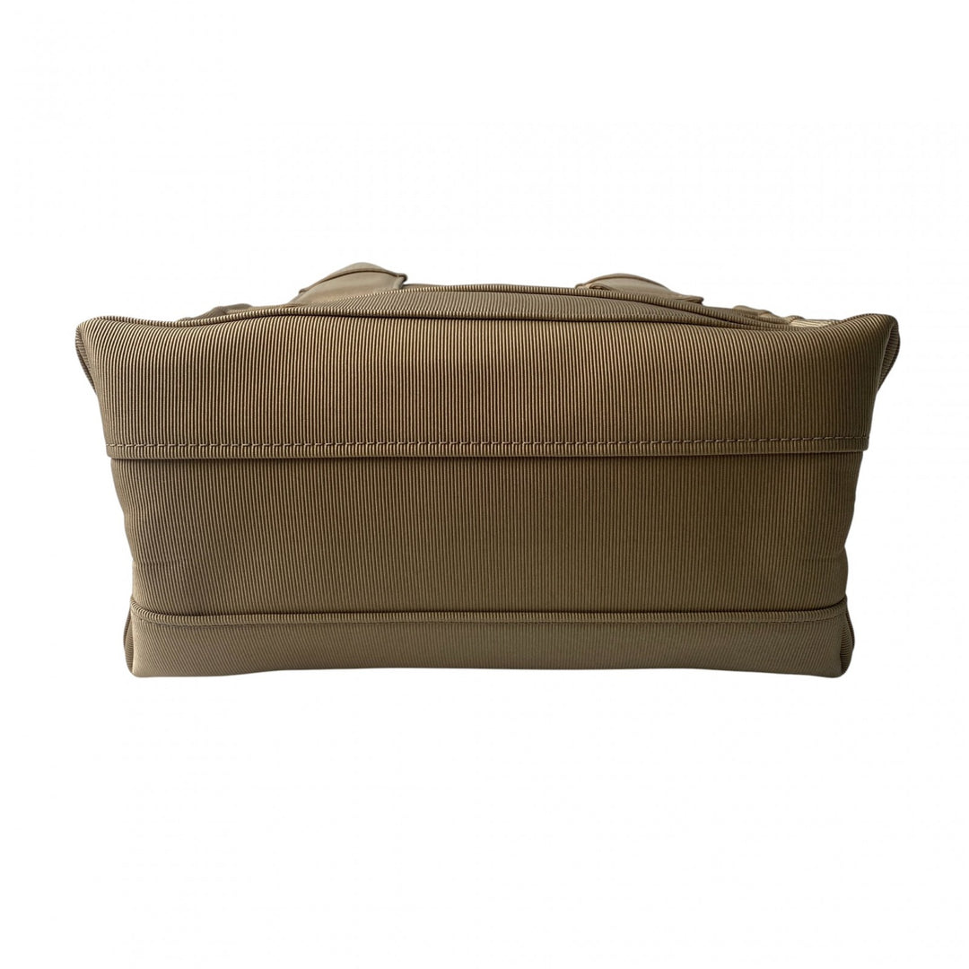 美品 フェラガモ Ferragamo レディース ロゴ ファブリック トートバッグ キャンバス