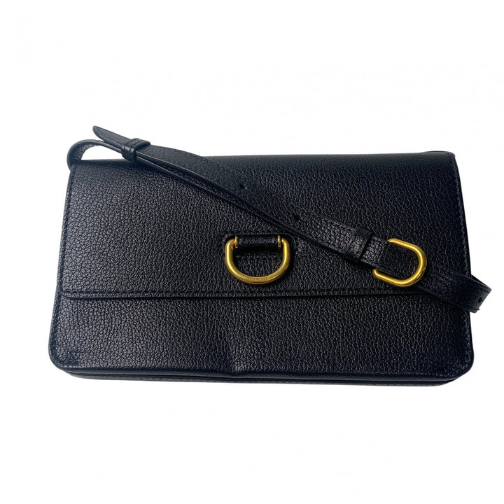 バーバリー Burberry レディース ショルダーバッグ ブラック レザー 斜めがけ クロスボディ