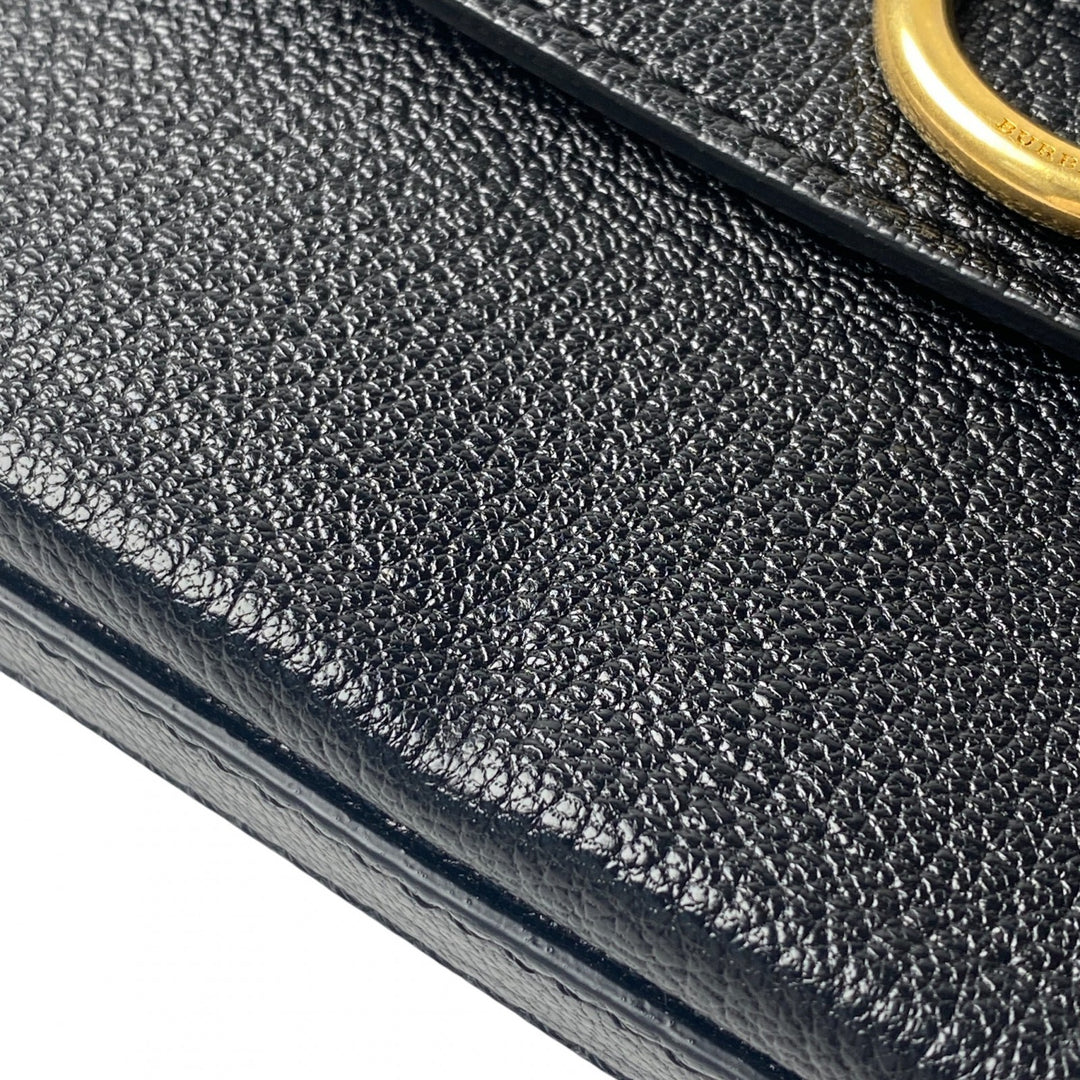 バーバリー Burberry レディース ショルダーバッグ ブラック レザー 斜めがけ クロスボディ