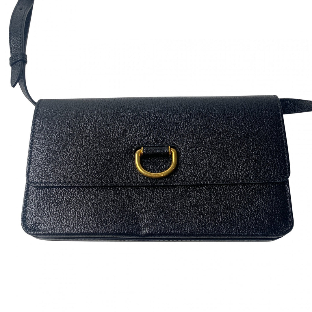 バーバリー Burberry レディース ショルダーバッグ ブラック レザー 斜めがけ クロスボディ