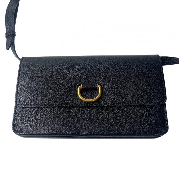 バーバリー Burberry レディース ショルダーバッグ ブラック レザー 斜めがけ クロスボディ