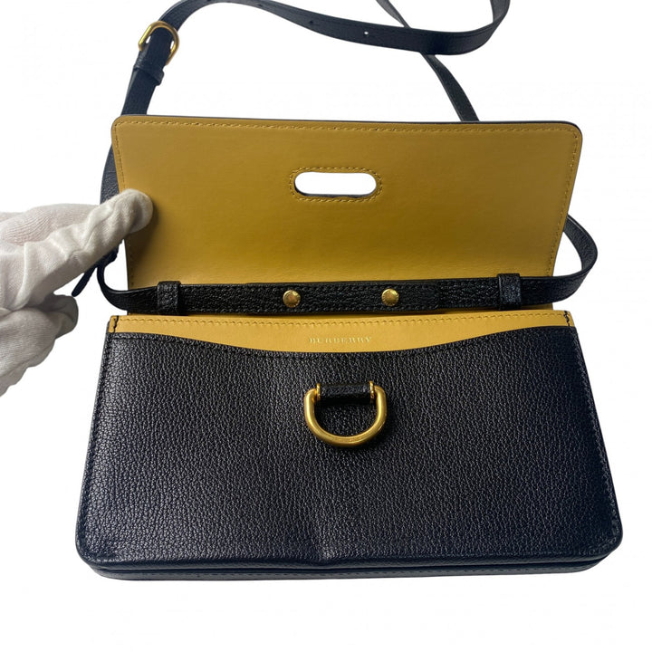 バーバリー Burberry レディース ショルダーバッグ ブラック レザー 斜めがけ クロスボディ