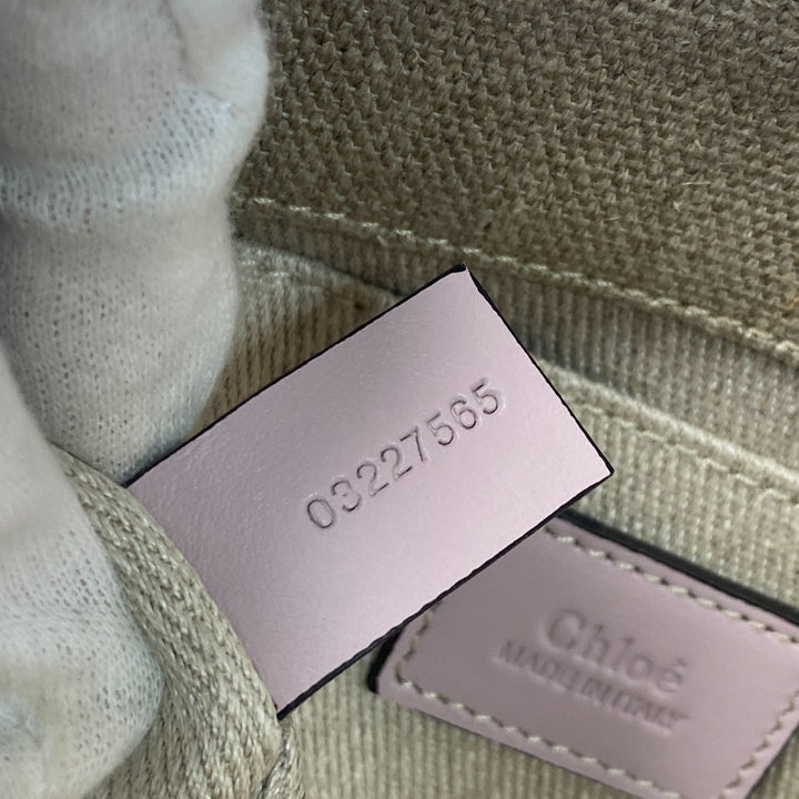 未使用 クロエ Chloe レディース ウッディ 2wayミニ トートバッグ ショルダーバッグ 斜めがけ クロスボディ