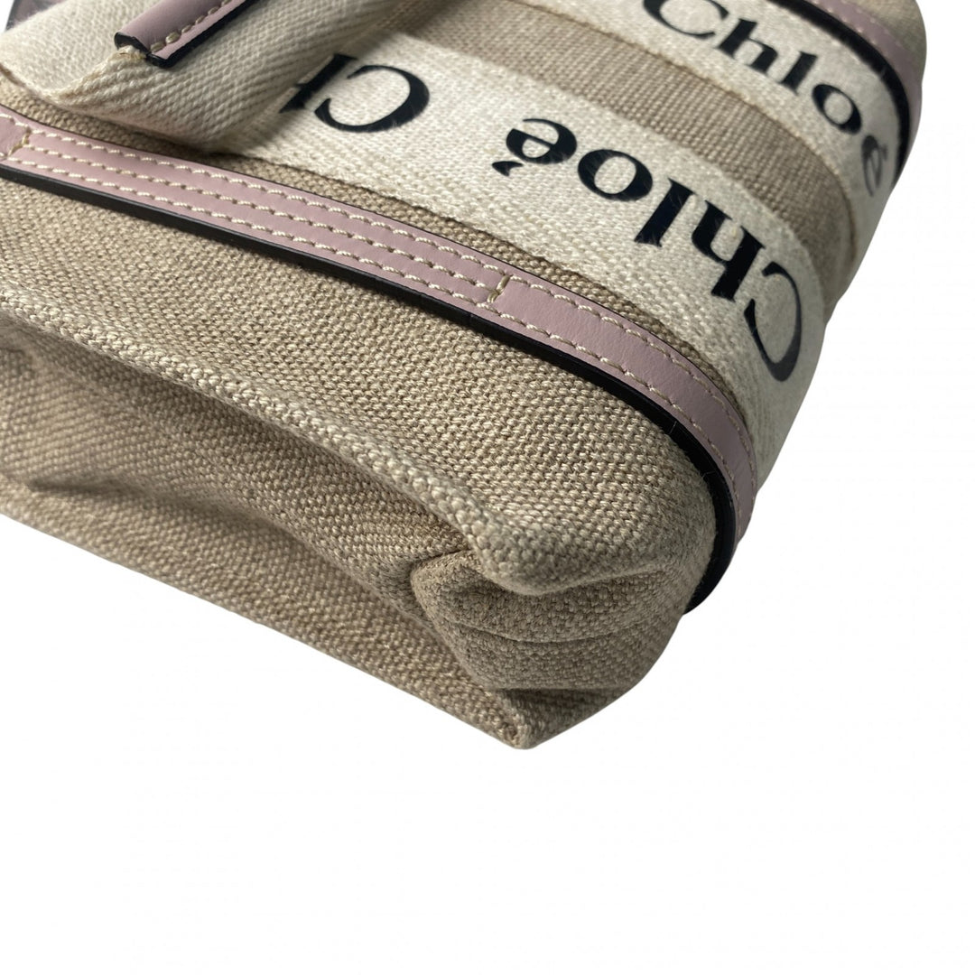 未使用 クロエ Chloe レディース ウッディ 2wayミニ トートバッグ ショルダーバッグ 斜めがけ クロスボディ