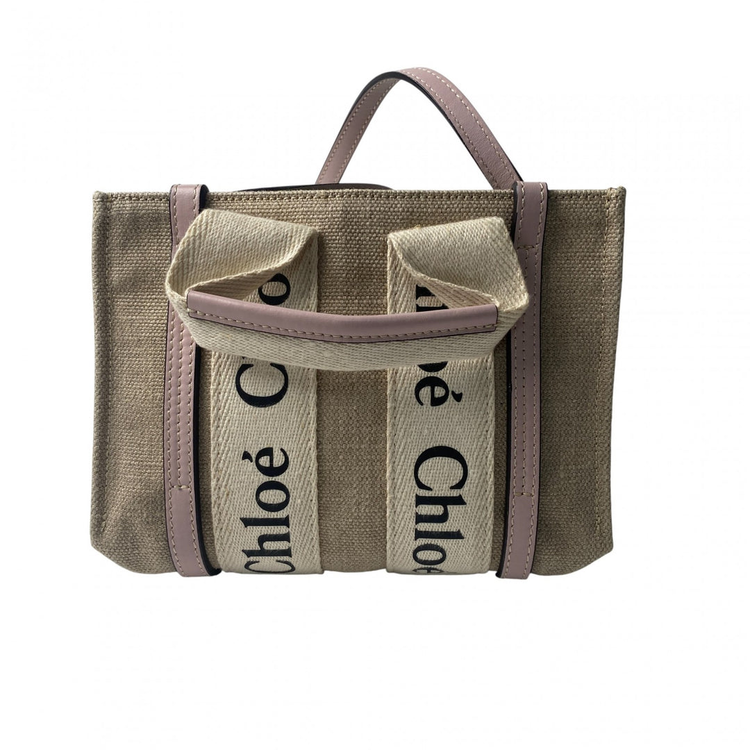 未使用 クロエ Chloe レディース ウッディ 2wayミニ トートバッグ ショルダーバッグ 斜めがけ クロスボディ