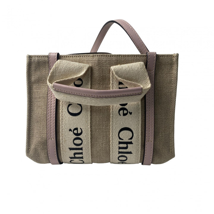 未使用 クロエ Chloe レディース ウッディ 2wayミニ トートバッグ ショルダーバッグ 斜めがけ クロスボディ