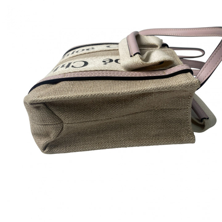 未使用 クロエ Chloe レディース ウッディ 2wayミニ トートバッグ ショルダーバッグ 斜めがけ クロスボディ