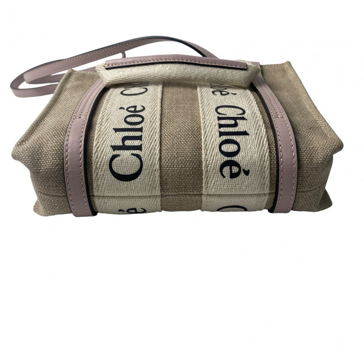 未使用 クロエ Chloe レディース ウッディ 2wayミニ トートバッグ ショルダーバッグ 斜めがけ クロスボディ