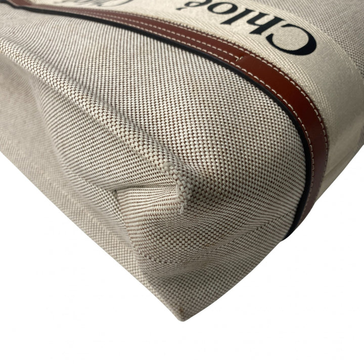 クロエ Chloe レディース ウッディ ミディアム トートバッグ キャンバス